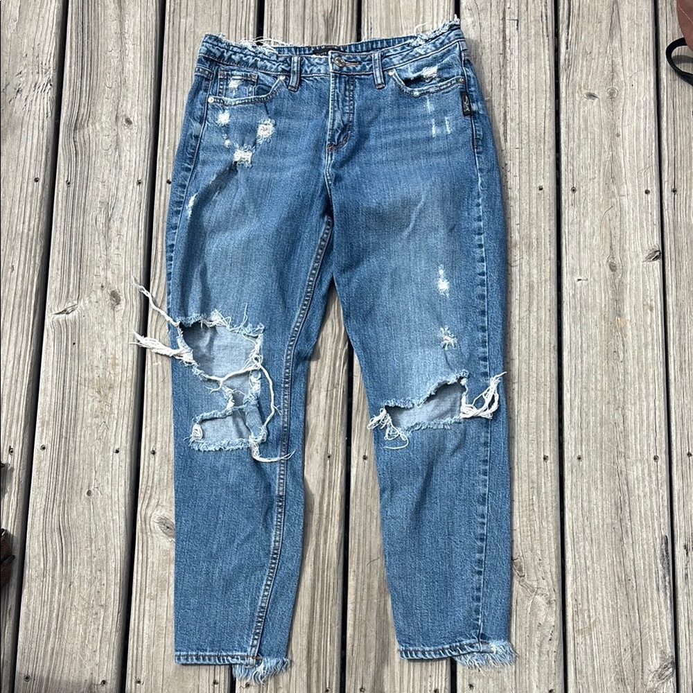 Silver Jeans Women's Straight Leg Blue Jeans